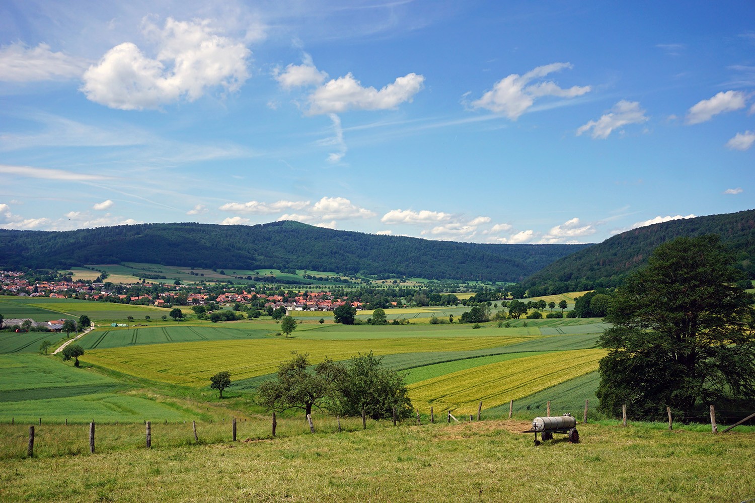Highly structured landscape at Hemeln/Lower Saxony (Germany) Photo: Sebastian Lakner